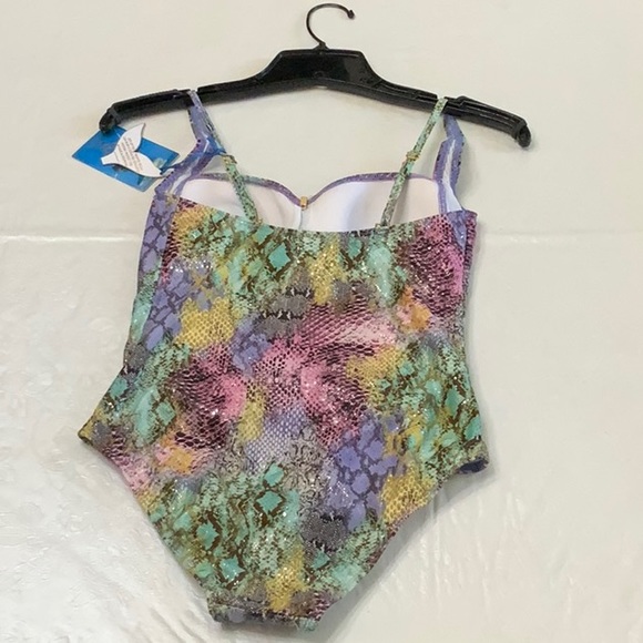 Lisa Blue RAINBOW SERPENT Ruched 1pc - Multi (#22) - Picture 2 of 13